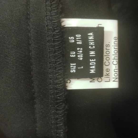 Shein Wide leg dress pants w belt loops and button up sz large 16" waist - Picture 12 of 13